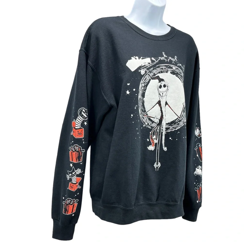 The Nightmare Before Christmas | Women’s Large | Jack Moon‎ Crewneck Sweatshirt